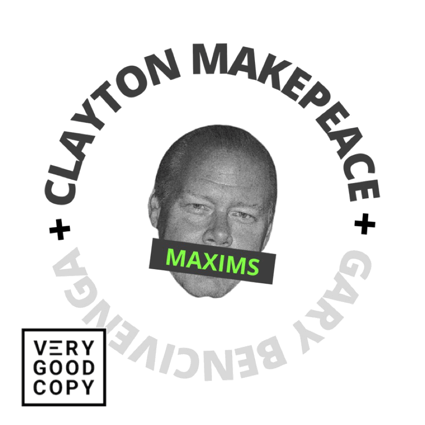 Animated GIF of Gary Bencivenga and Clayton Makepeace for their 10 marketing maxims